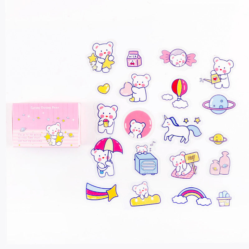 Version coréenne d'Ins Wind Box 20 pièces dans le compte de main de chat Diy déco Sta