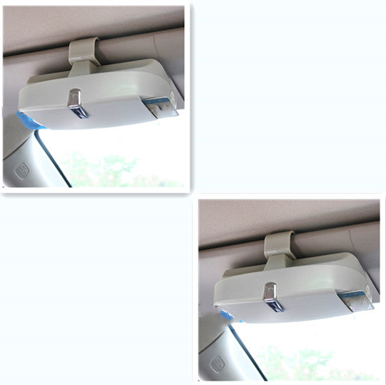 Voiture lunettes étui voiture soleil visor billet verres clip