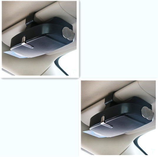 Voiture lunettes étui voiture soleil visor billet verres clip