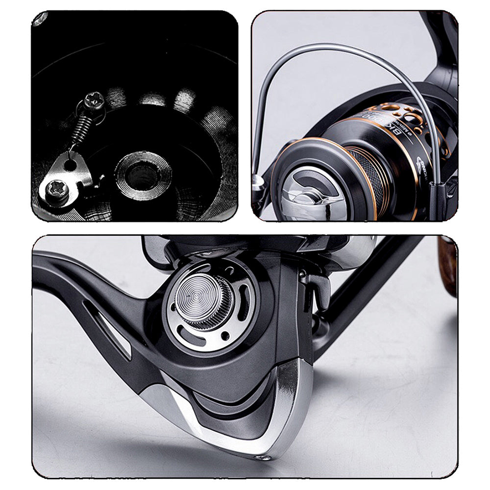 Ligne de pêche Roue Spinning Roue Full Metal Head Sea Pole Roue Sea Pole Long S Luya Whee