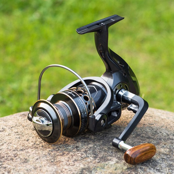 Ligne de pêche Roue Spinning Roue Full Metal Head Sea Pole Roue Sea Pole Long S Luya Whee