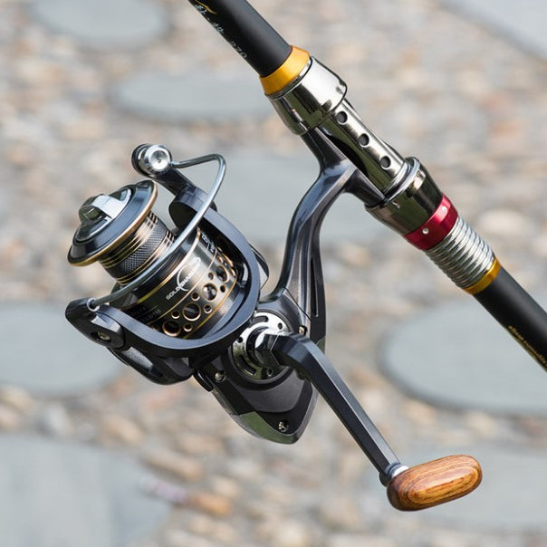Ligne de pêche Roue Spinning Roue Full Metal Head Sea Pole Roue Sea Pole Long S Luya Whee