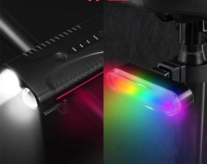 Produit Colorful Taillights Mountain Bike phares Usb Charging Road Mountain Bike Night