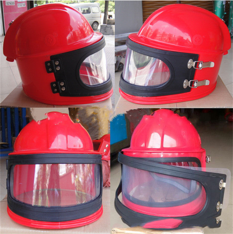 Casque de sablage à source d'oxygène