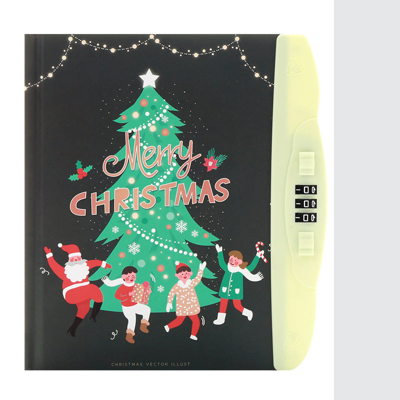 Livre de code pour enfants avec carnet de notes de verrouillage Cartoon Student Cartoon Book Version coréenne Petit Et