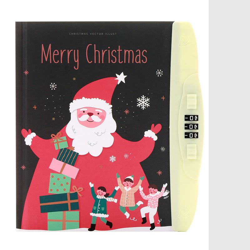 Livre de code pour enfants avec carnet de notes de verrouillage Cartoon Student Cartoon Book Version coréenne Petit Et