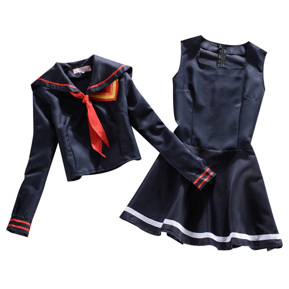 Costume Cosplay T-Shirt Jupe Sailor-Suit School-Uniform Ryuko Kill-Matoi Japanese-Anime