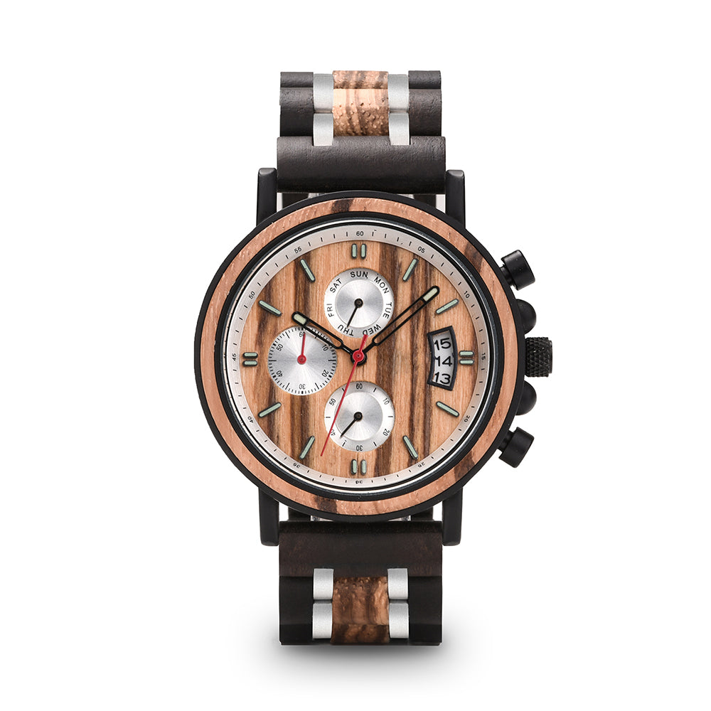 Montre Quartz à l'épreuve de l'eau, fabriquée à la main pour hommes