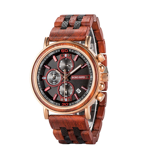 Montre Quartz à l'épreuve de l'eau, fabriquée à la main pour hommes