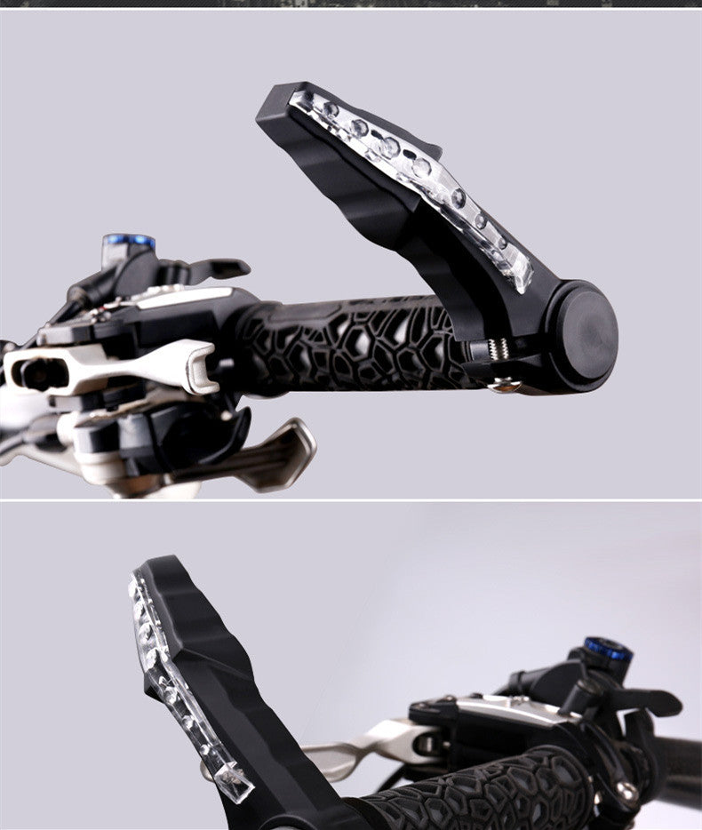 Lampe de poignée de direction de vélo avec lampe Horn Vice poignée Led Avertissement Lampe Mountain Bike