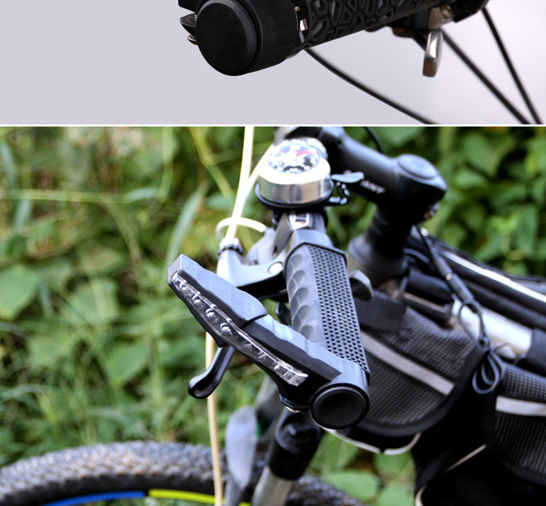 Lampe de poignée de direction de vélo avec lampe Horn Vice poignée Led Avertissement Lampe Mountain Bike