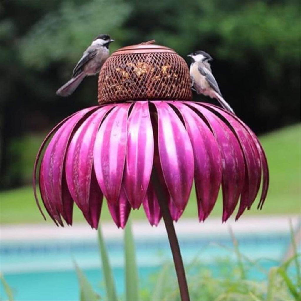 Nourriture d'oiseaux en forme de pétale de jardin