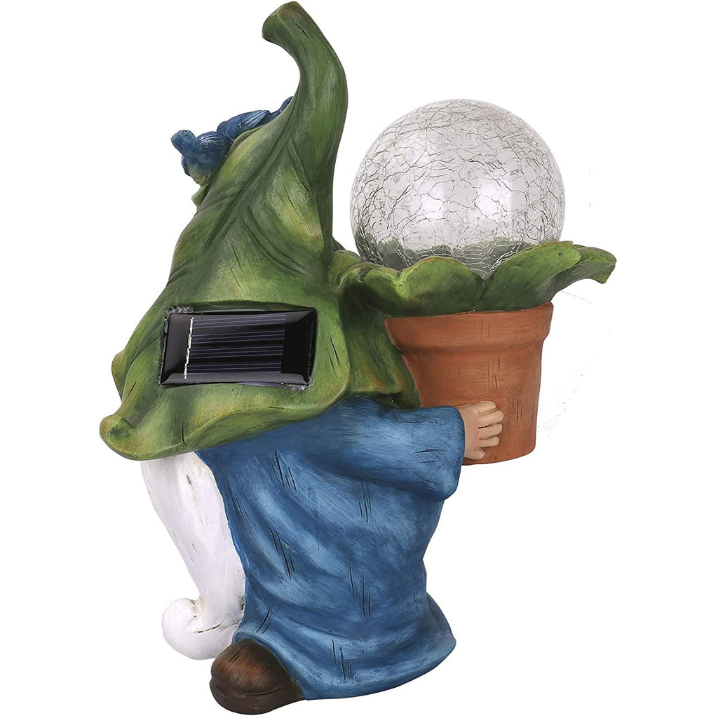 Méditation Nains Statue American Country Solaire Lumineux Nains Fées Ornements Jardin pelouse