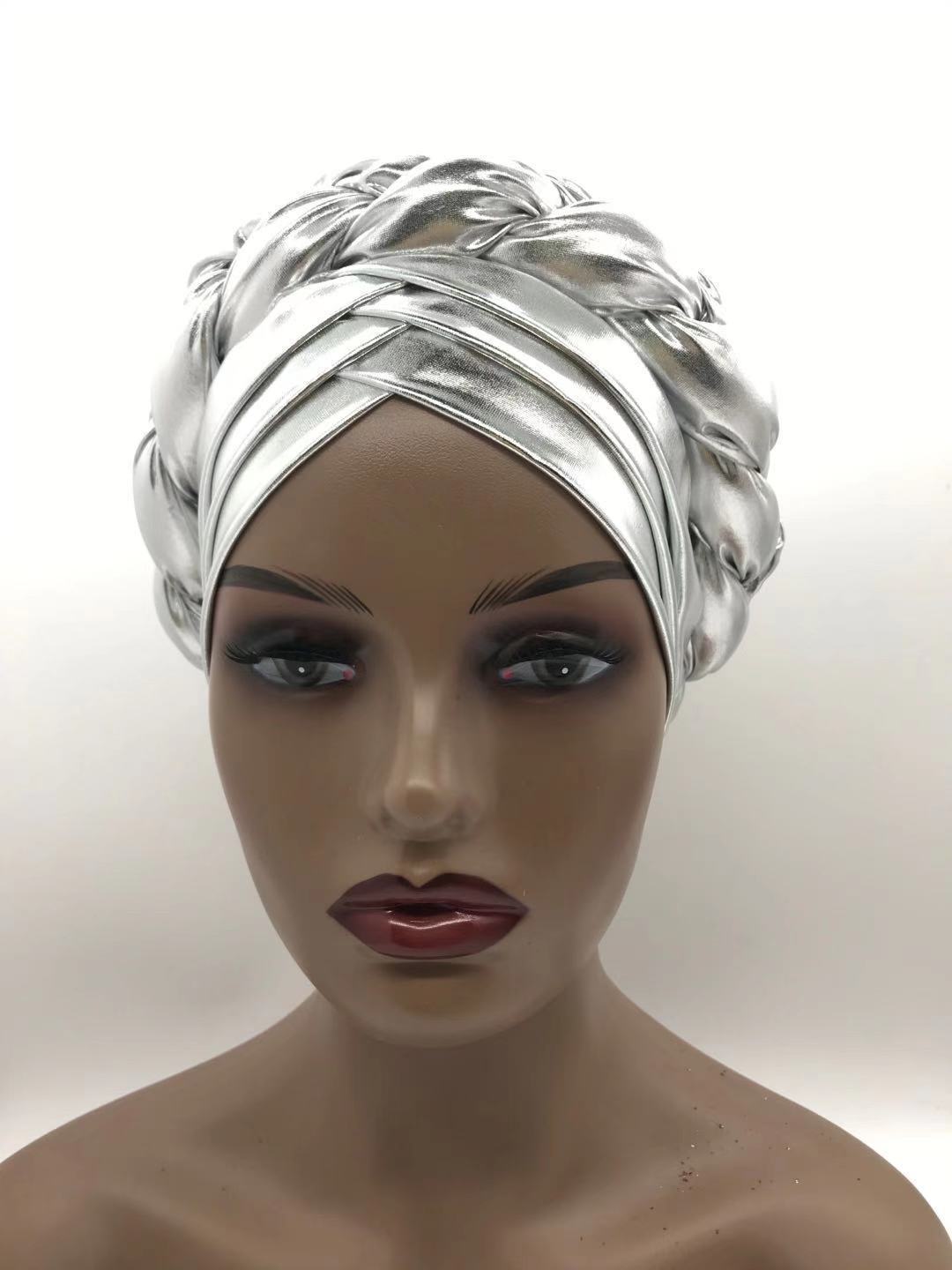Brim Lait à trois layer Silk Bronzing Braid Head