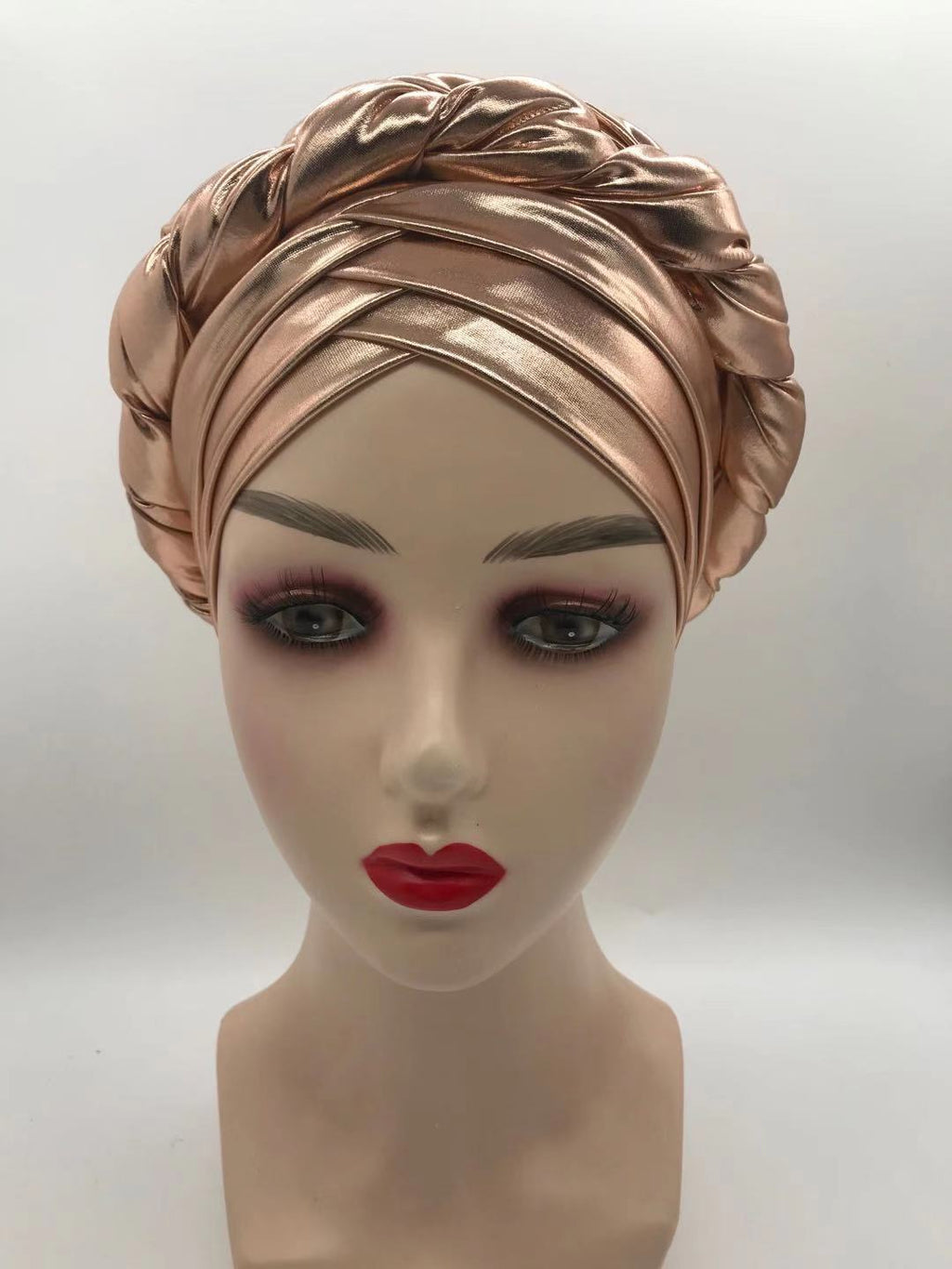 Brim Lait à trois layer Silk Bronzing Braid Head