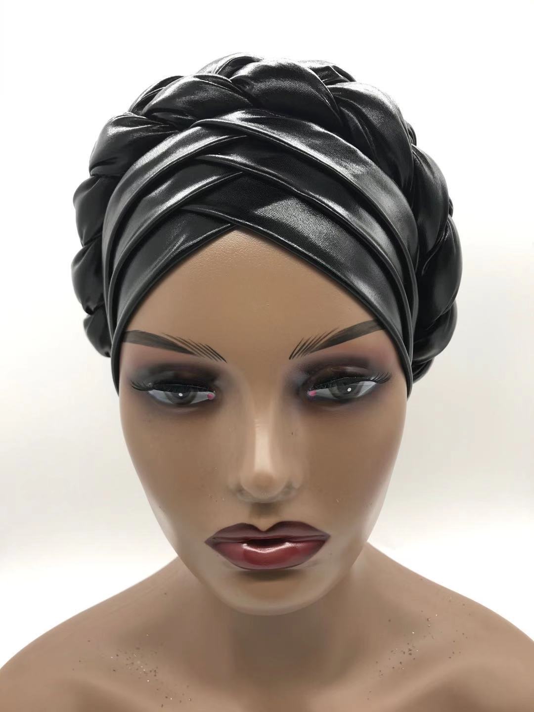 Brim Lait à trois layer Silk Bronzing Braid Head