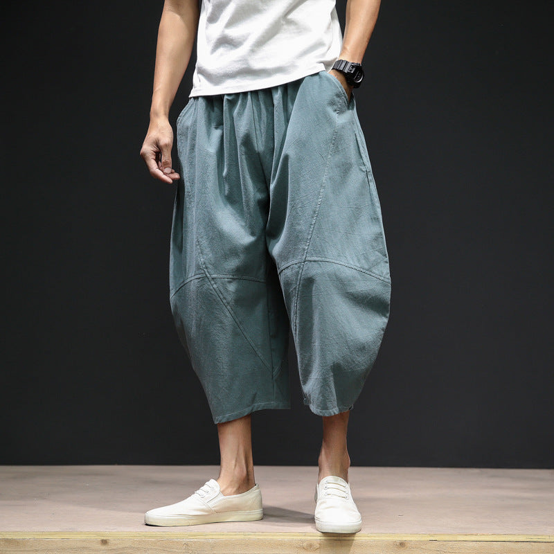 Pantalon large et taille harem pour hommes