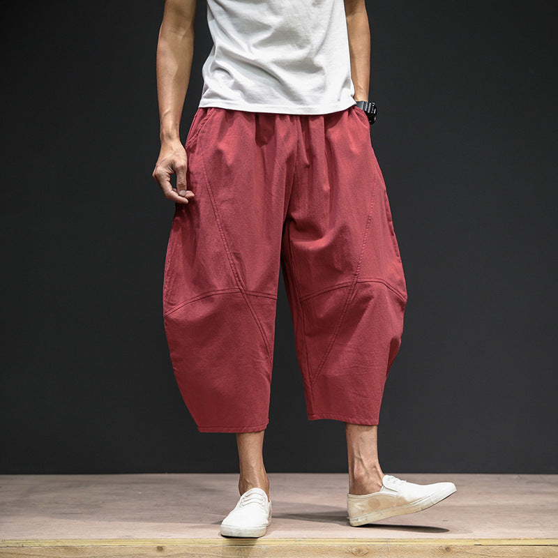 Pantalon large et taille harem pour hommes