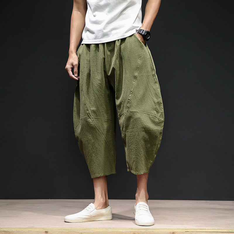 Pantalon large et taille harem pour hommes