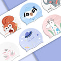Silicone Confortable Tête sans tête Garçons et filles Natation Cap Protection oreille Long cheveux Wa