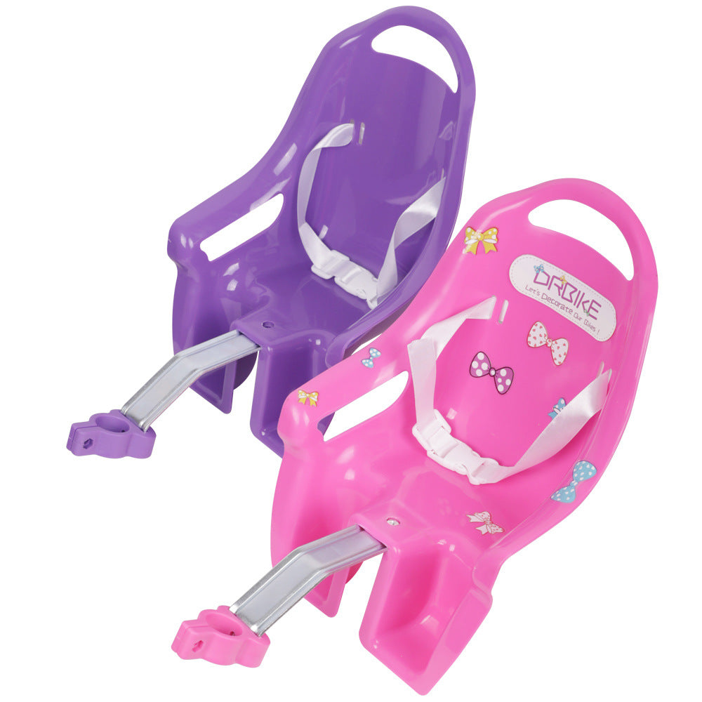 Seau de poupée de vélo pour enfants fille Barbie Doll Siège bébé Transport Décoration Selle Envoyer