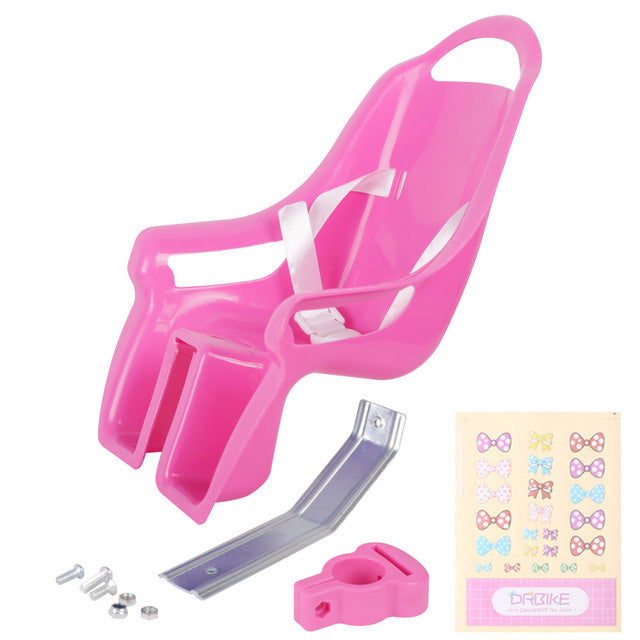 Seau de poupée de vélo pour enfants fille Barbie Doll Siège bébé Transport Décoration Selle Envoyer