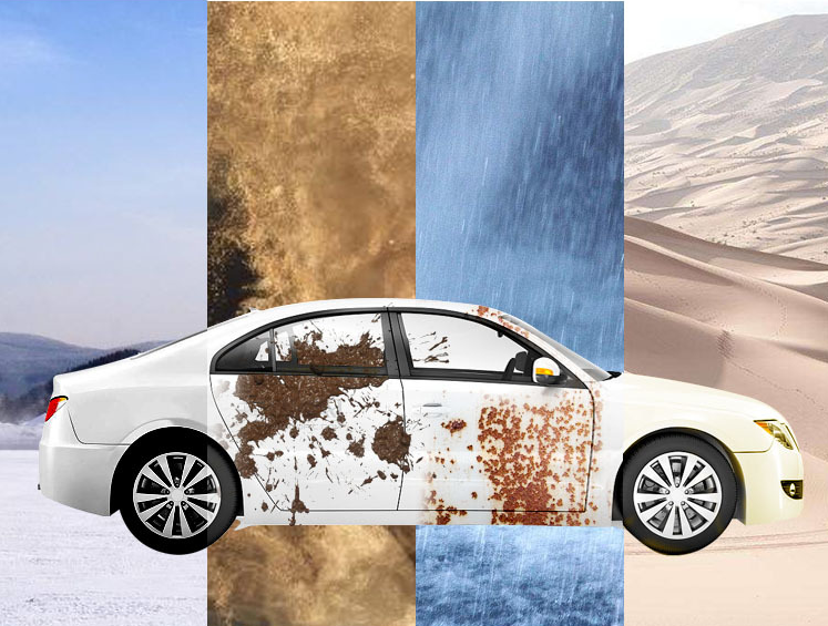 Protection de polissage de la cire de voiture Revêtement solide avec revêtement de cire de cristal pour la peinture de voiture blanche