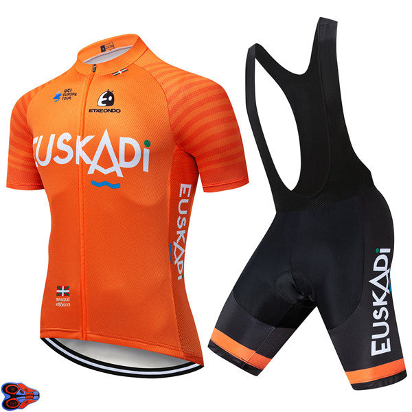 Manche courte orange 12D Cycling Jersey Summer Sports costume