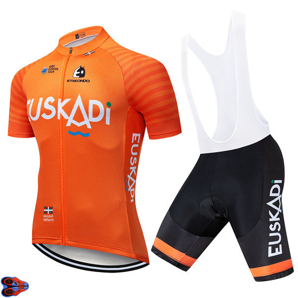 Manche courte orange 12D Cycling Jersey Summer Sports costume