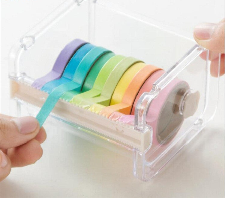 Fante Scotch Tape Cutter Sous-emballage boîte Gadgets bureau Japanese-Style Hand Account Deskto