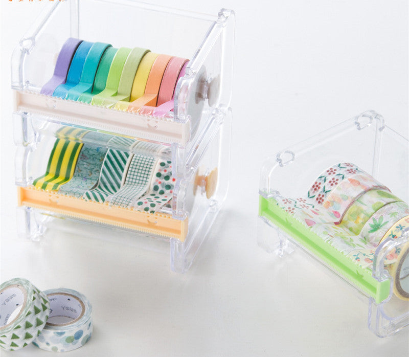 Fante Scotch Tape Cutter Sous-emballage boîte Gadgets bureau Japanese-Style Hand Account Deskto