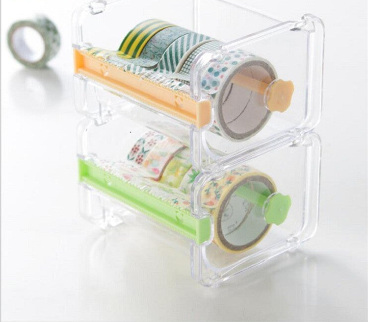 Fante Scotch Tape Cutter Sous-emballage boîte Gadgets bureau Japanese-Style Hand Account Deskto