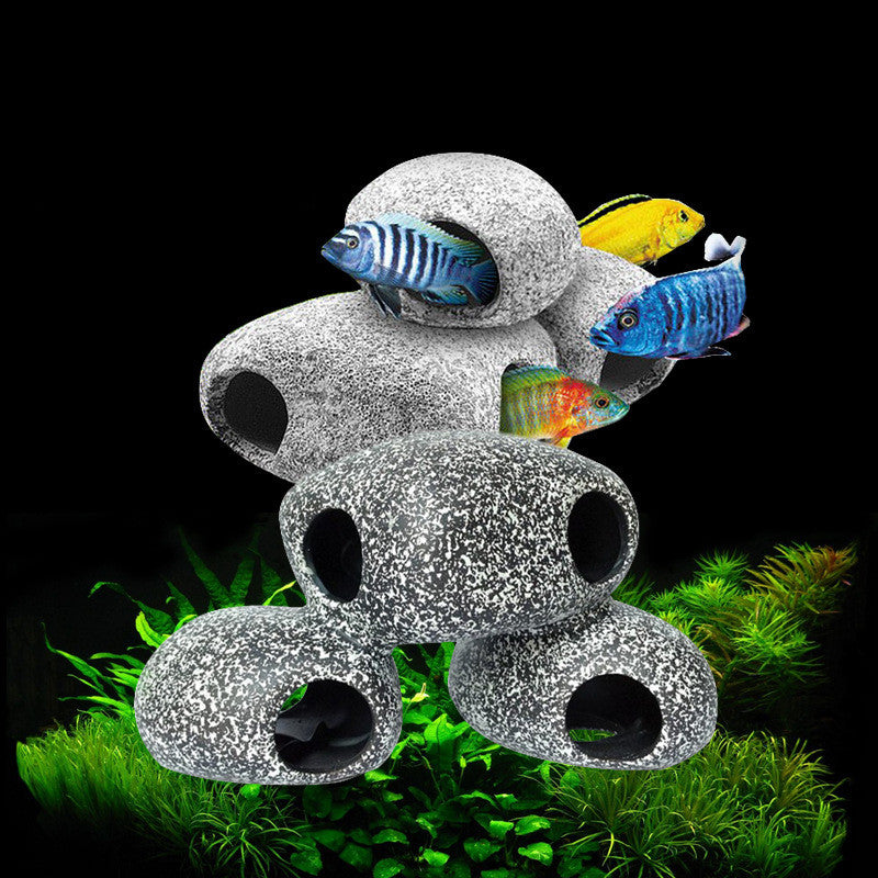 Décorations en pierre décorative d'aquarium