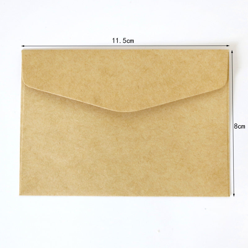 Enveloppe blanche Ivoire simple Sac de rangement carte de voeux Mini Enveloppe blanche peut être personnalisé