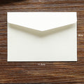Enveloppe blanche Ivoire simple Sac de rangement carte de voeux Mini Enveloppe blanche peut être personnalisé
