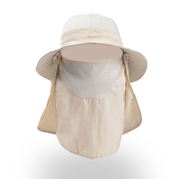 Pare-soleil Chapeau Fisherman Pêche Respirante Chapeau Sun Femme Visage Chapeau