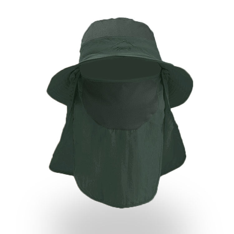 Pare-soleil Chapeau Fisherman Pêche Respirante Chapeau Sun Femme Visage Chapeau