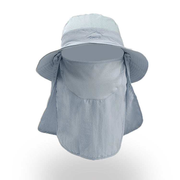 Pare-soleil Chapeau Fisherman Pêche Respirante Chapeau Sun Femme Visage Chapeau