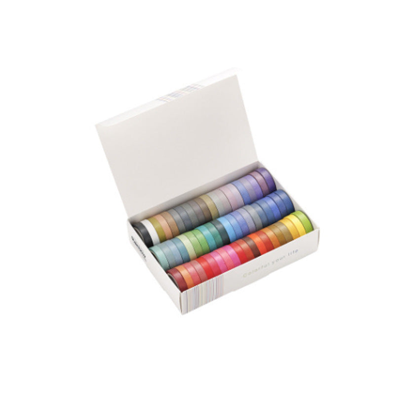 Bande de papier couleur Largeur 8Mm Sticker décoratif 60 Couleur Rainbow Set