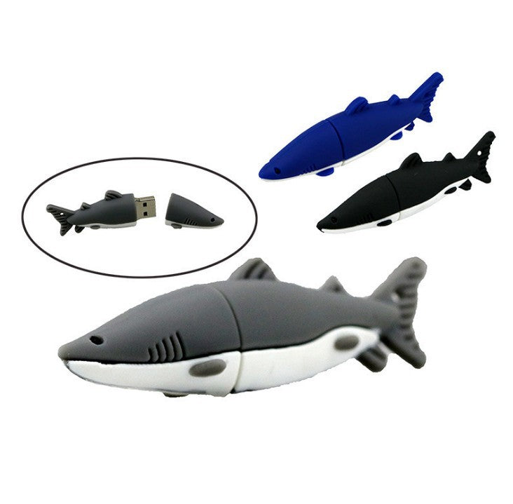 Cartoon Shark Clé USB Simulation créative Clé USB 8g16g Marine A