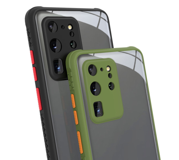 Cas de téléphone couleur contrastant