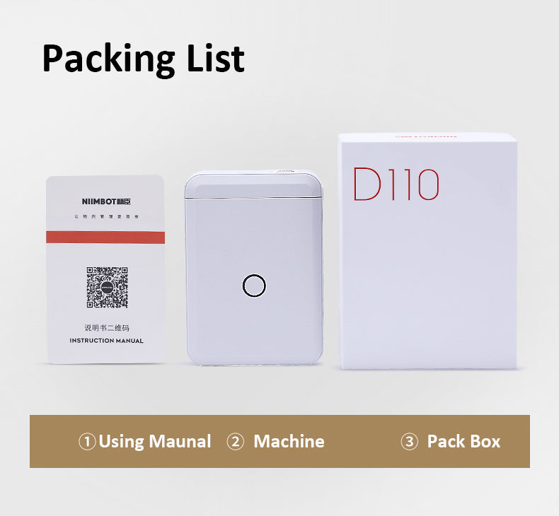 Imprimante d'étiquette Accueil Sticker thermosensible Imprimante Portable Bluetooth Small
