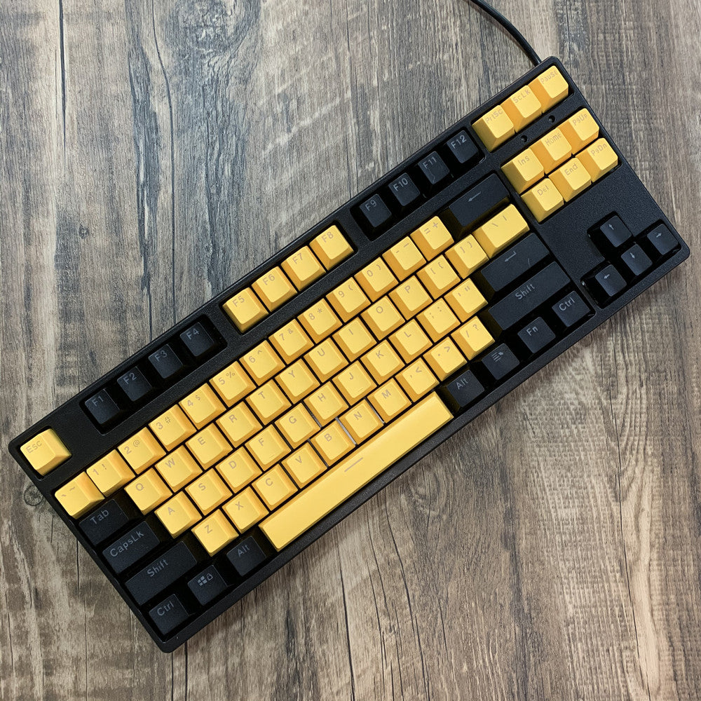 F-87 Clavier mécanique Type-C Ligne Isolée PBT blanche