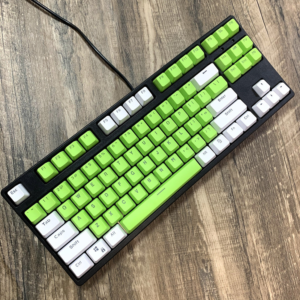 F-87 Clavier mécanique Type-C Ligne Isolée PBT blanche