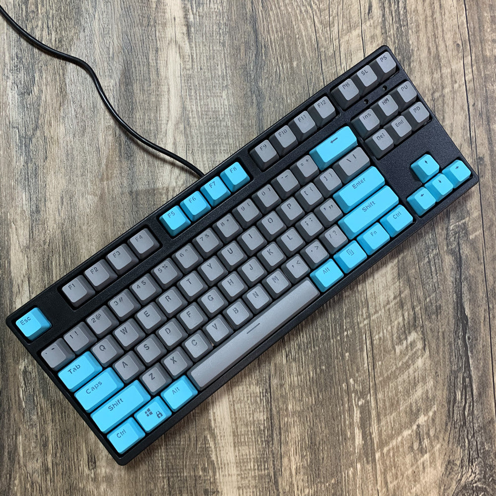 F-87 Clavier mécanique Type-C Ligne Isolée PBT blanche