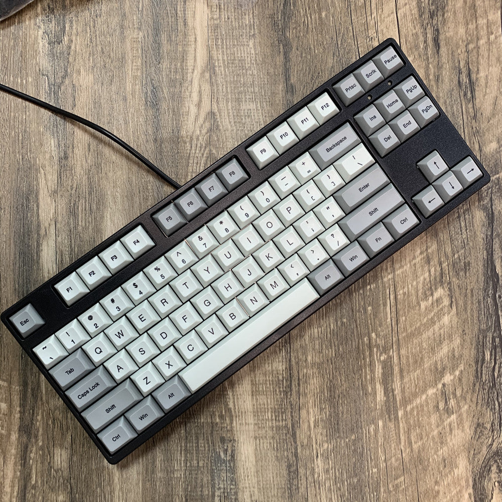 F-87 Clavier mécanique Type-C Ligne Isolée PBT blanche