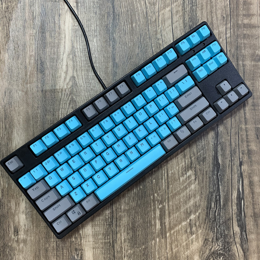 F-87 Clavier mécanique Type-C Ligne Isolée PBT blanche