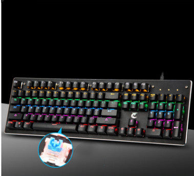 Internet Café métal rétroéclairé manger poulet Usb jeu vert Axis Membrane mécanique clavier