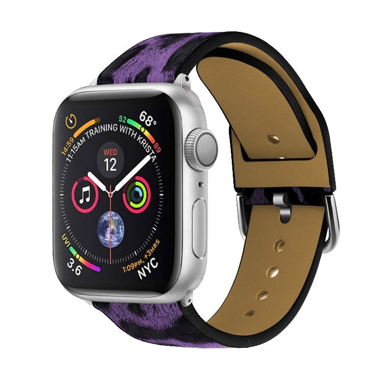Sangle première en cuir à deux couleurs