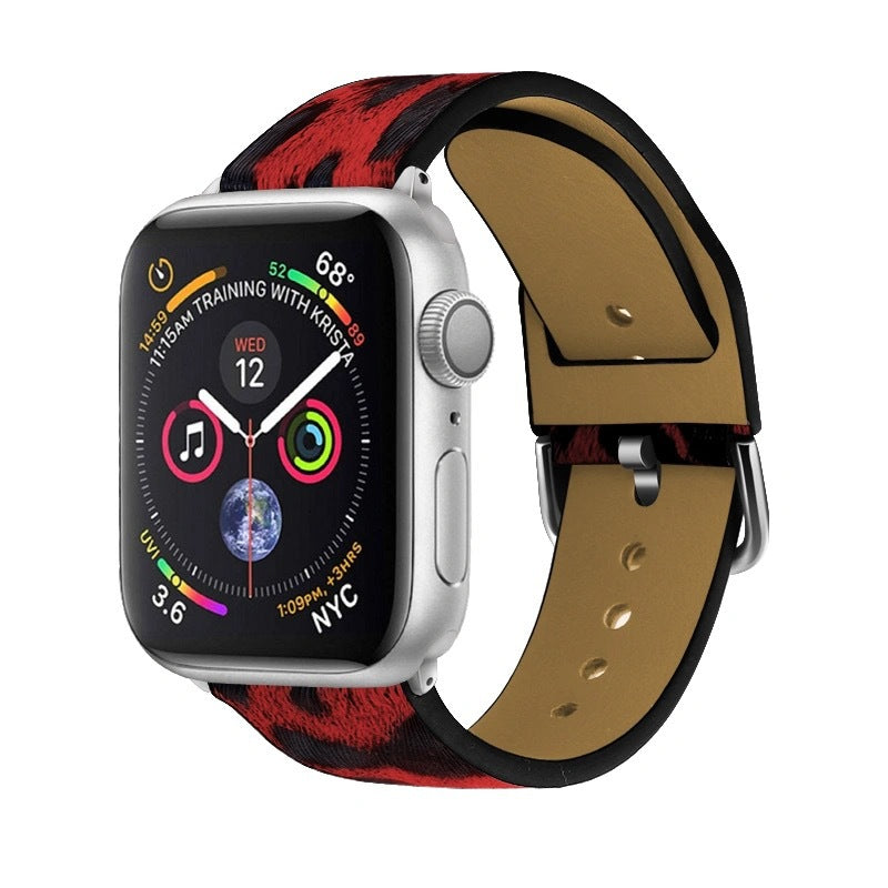 Sangle première en cuir à deux couleurs